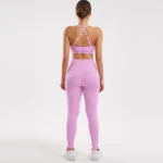 Crossover Yoga suit with pockets - Image 2
